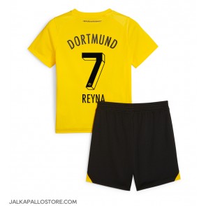 Borussia Dortmund Giovanni Reyna #7 Kotipaita Lapsille 2023-24 Lyhythihainen (+ shortsit)